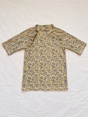 WHEAT KIDS Floral Rash Guard Top Swim Top
